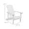 Flash Furniture Charlestown All-Weather Poly Resin Wood Adirondack Chair in White JJ-C14501-WH-GG - alternate 2